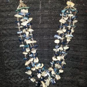 Unique choker with shell like beads